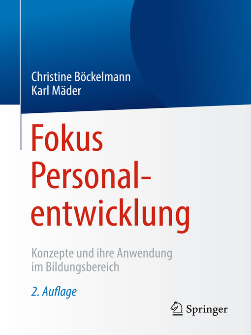 Title details for Fokus Personalentwicklung by Christine Böckelmann - Available